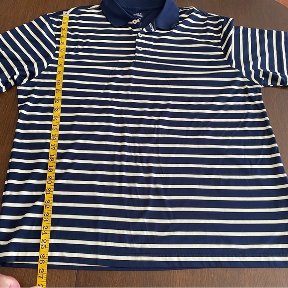 Haggar Cool Performance Striped Golf Polos 2 pc Set Size Large - Picture 8 of 15